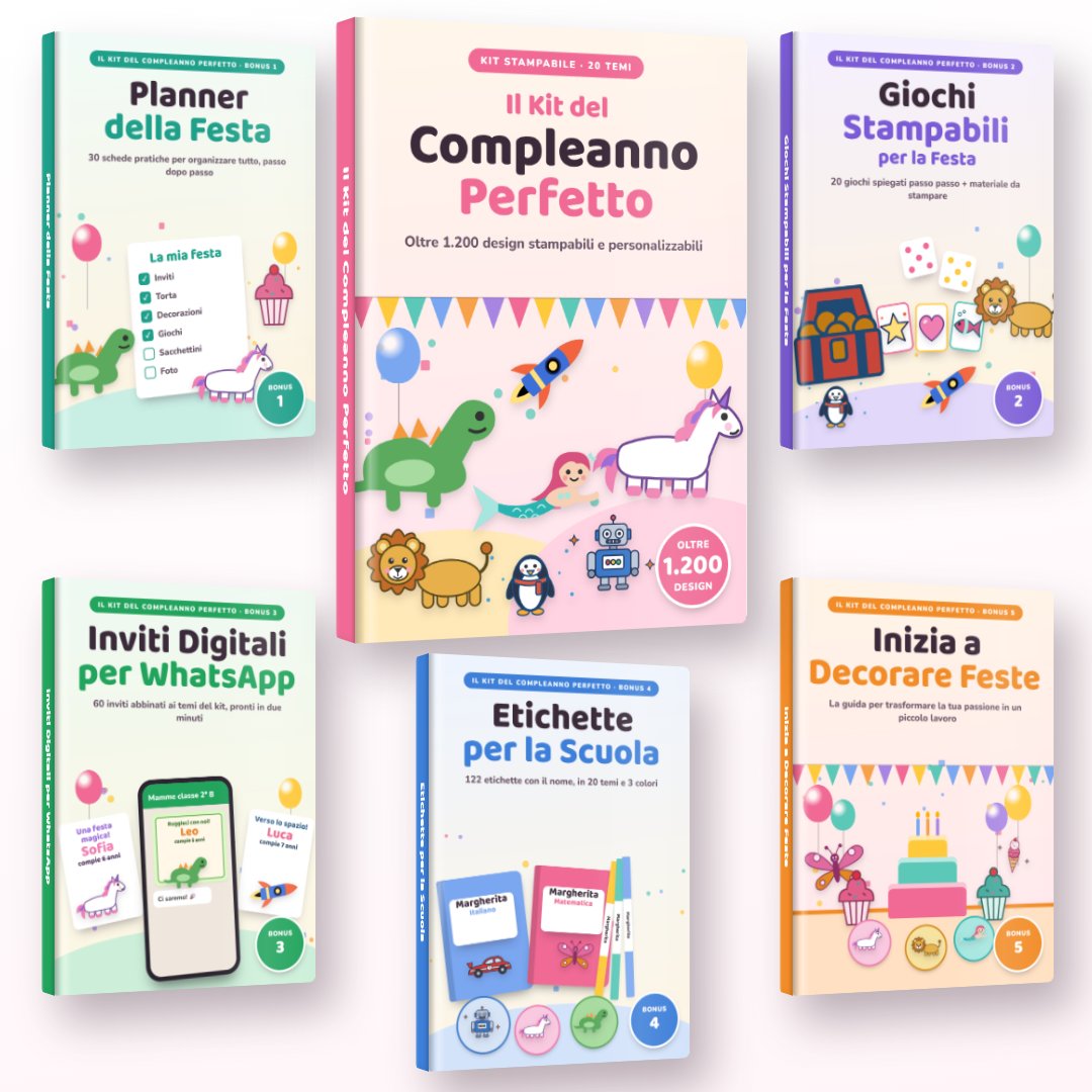 Il Kit del Compleanno Perfetto + 5 eBook in regalo